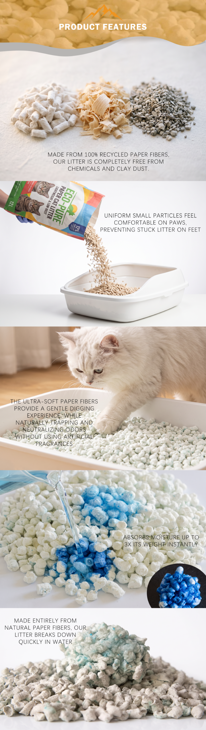 Paper Cat litter